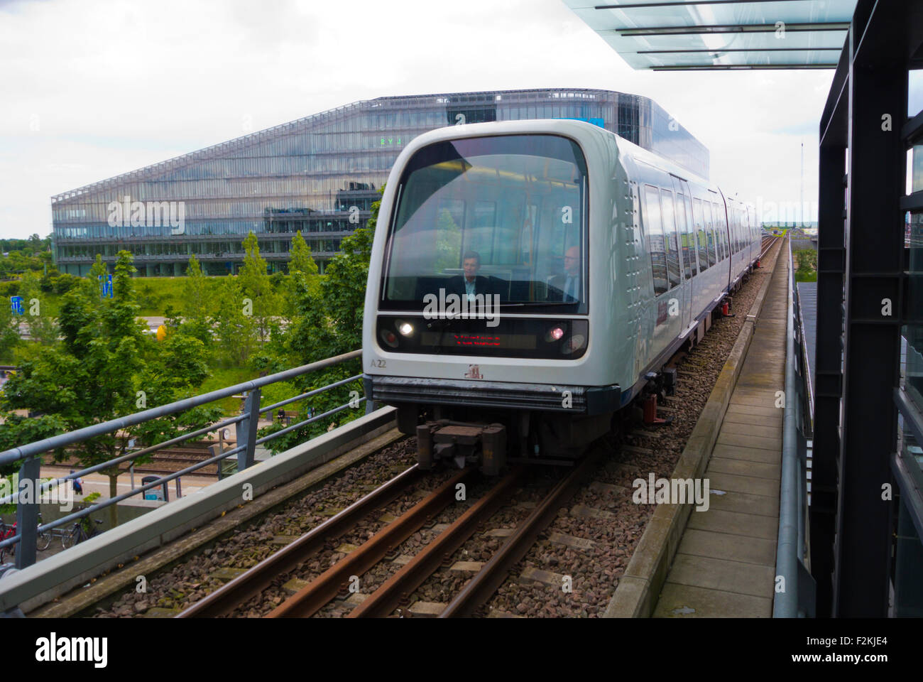Métro, l'île d'Amager, Copenhague, Danemark Banque D'Images