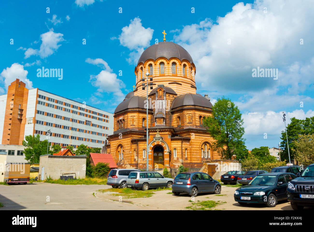 Cathédrale de la résurrection du Christ, Narva, comté d'Ida-Viru, est de l'Estonie, Europe Banque D'Images