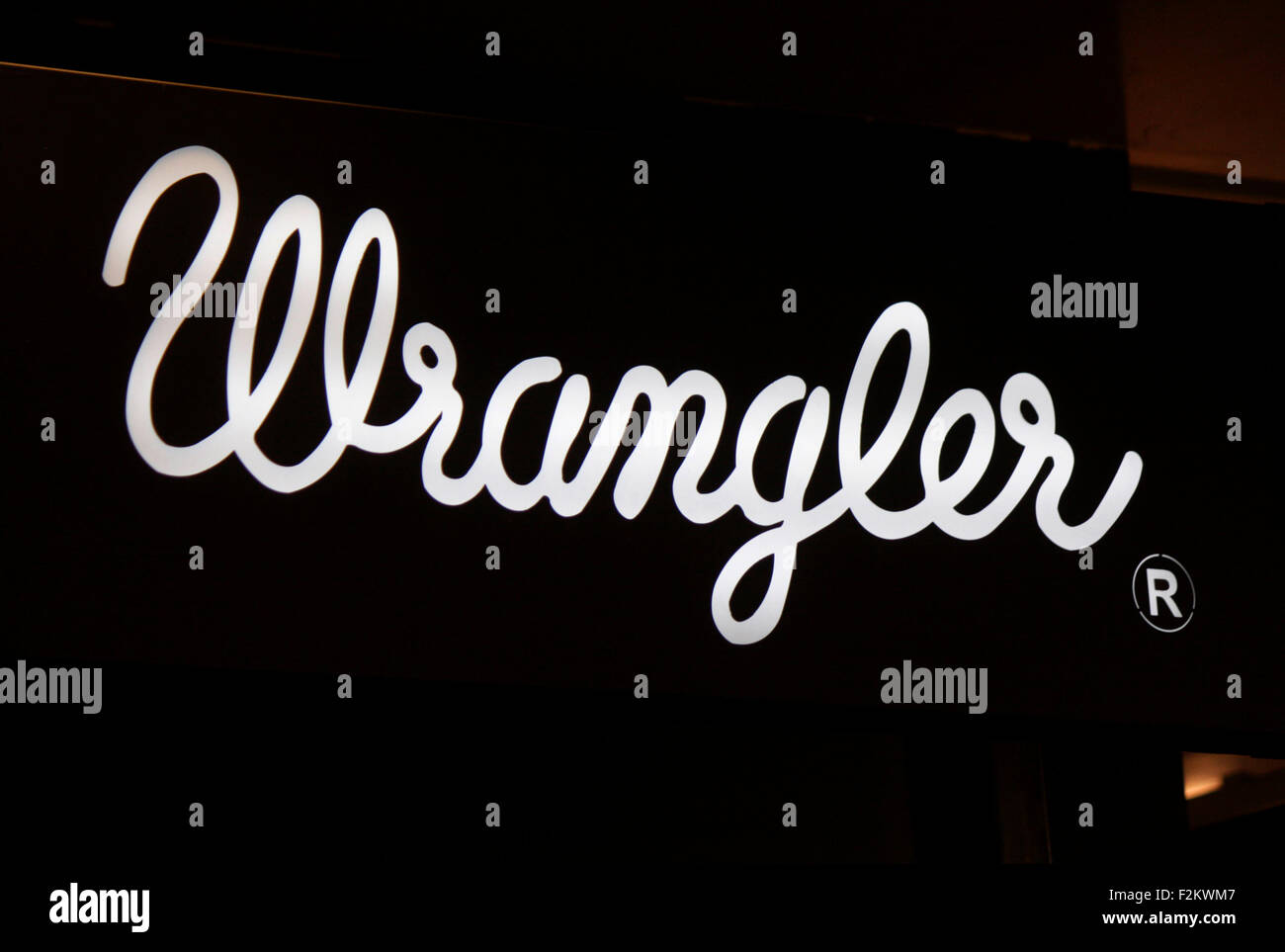 Markenname : 'Wrangler", Berlin. Banque D'Images