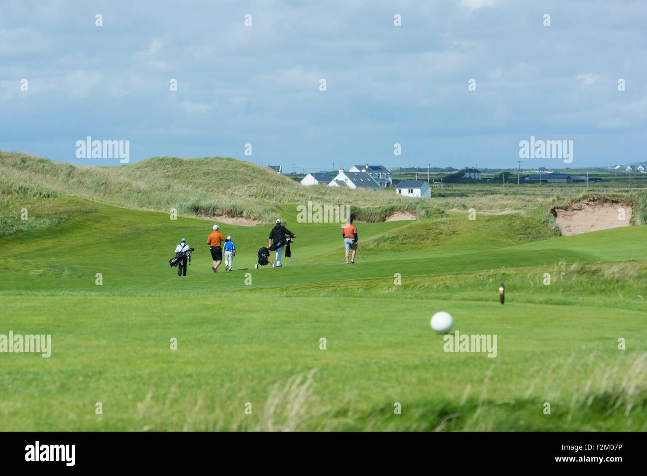 Trump Golf Resort et Hôtel à Doonbeg dans le comté de Clare le long de la manière sauvage de l'Atlantique sur la côte ouest de l'Irlande Banque D'Images