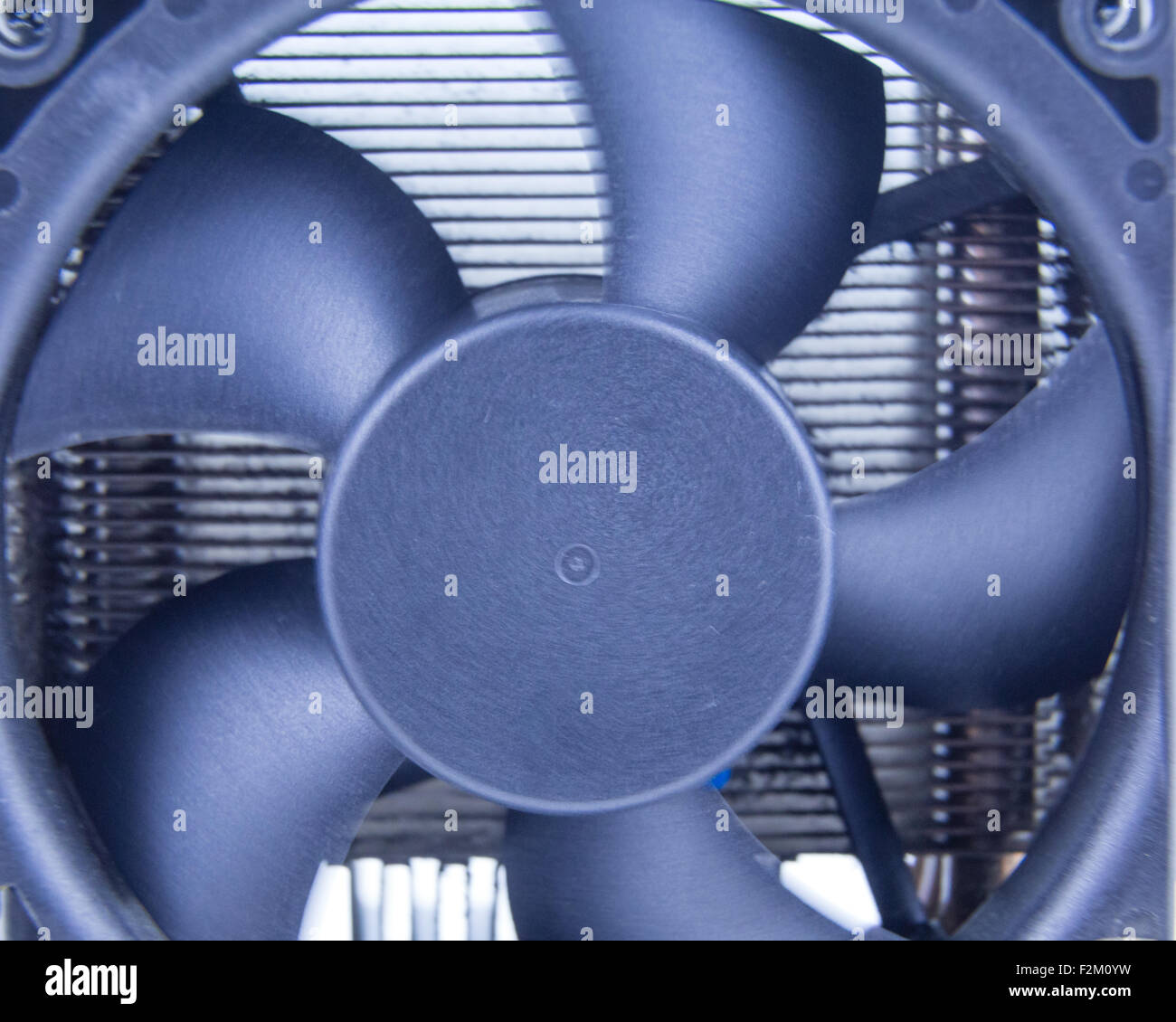 Close up of black ventilateur de l'ordinateur Banque D'Images