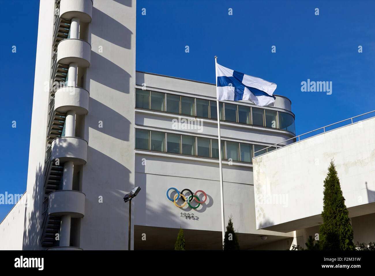 Le stade olympique d'Helsinki, Finlande Banque D'Images