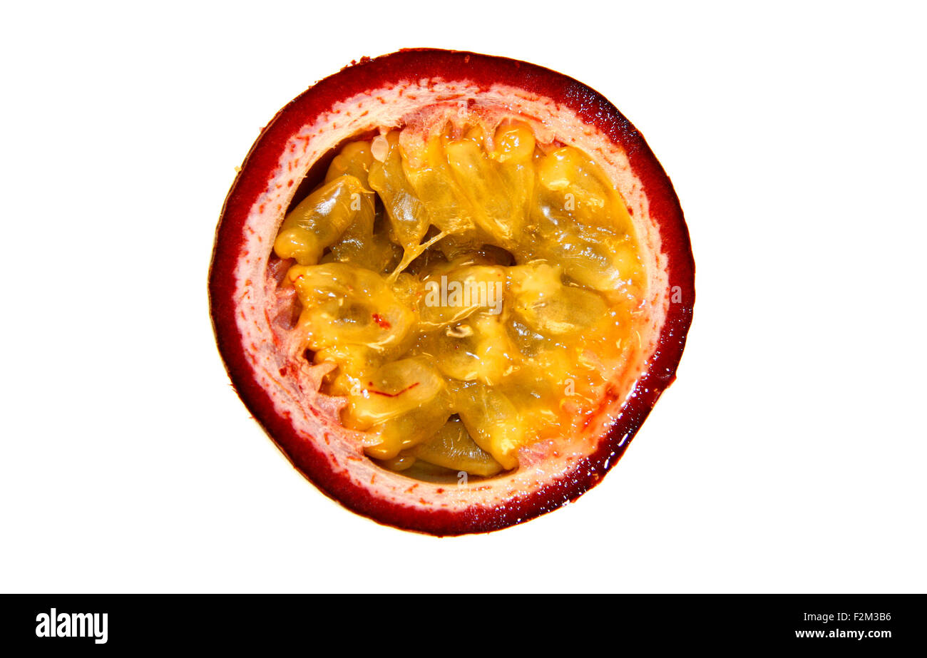 Passionsfrucht/ fruit de la passion - Symbolbild Nahrungsmittel. Banque D'Images