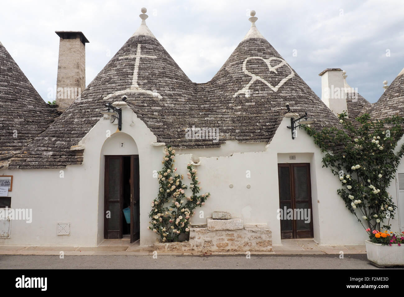 Dans le quartier de Monti Trulli à Alberobello Banque D'Images