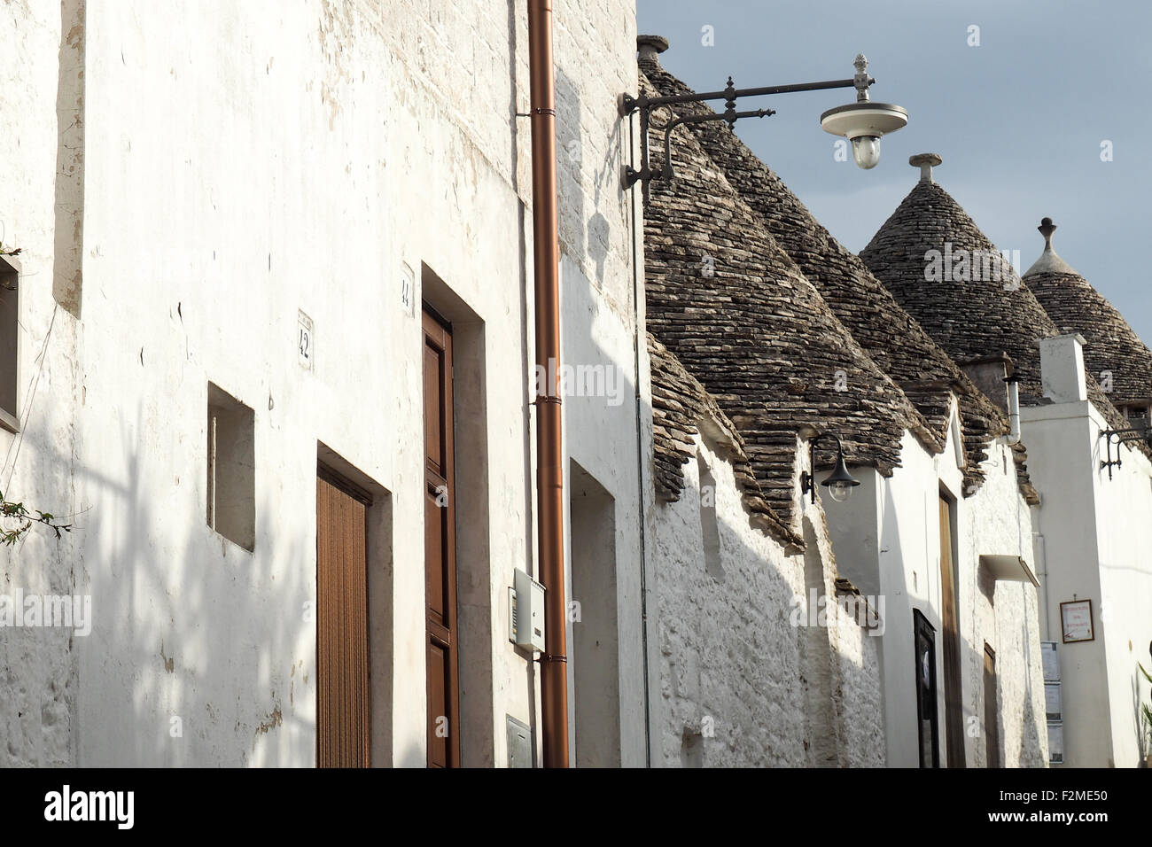 Maisons Trulli d'Alberobello. Banque D'Images