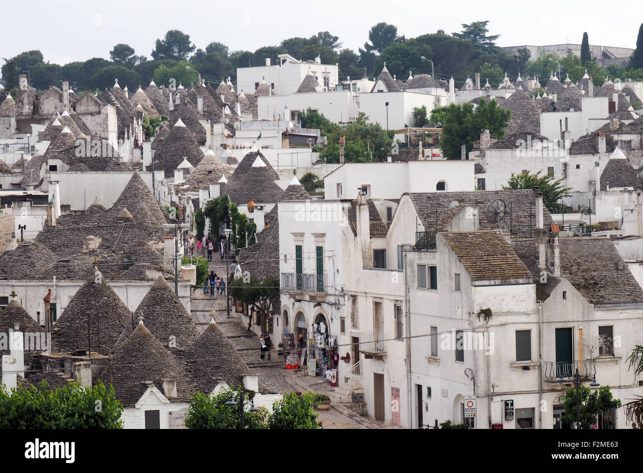 Les Trulli d'Alberobello, dans le quartier de Monti Banque D'Images
