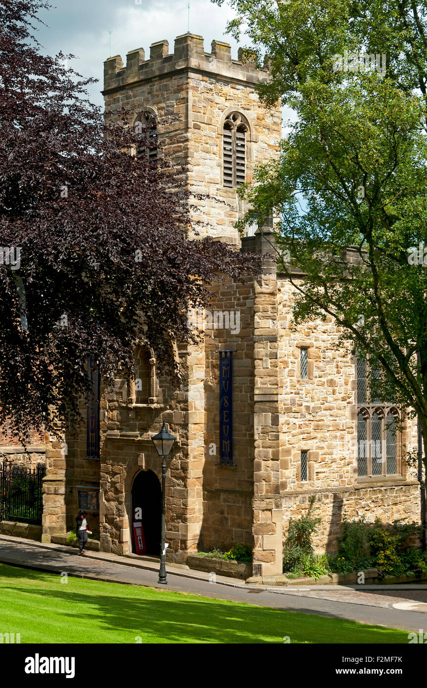 Durham Heritage Centre and Museum, dans l'ancienne église de St Mary-le-Bow (17e siècle), au nord de la ville de Durham, Bailey, England, UK Banque D'Images