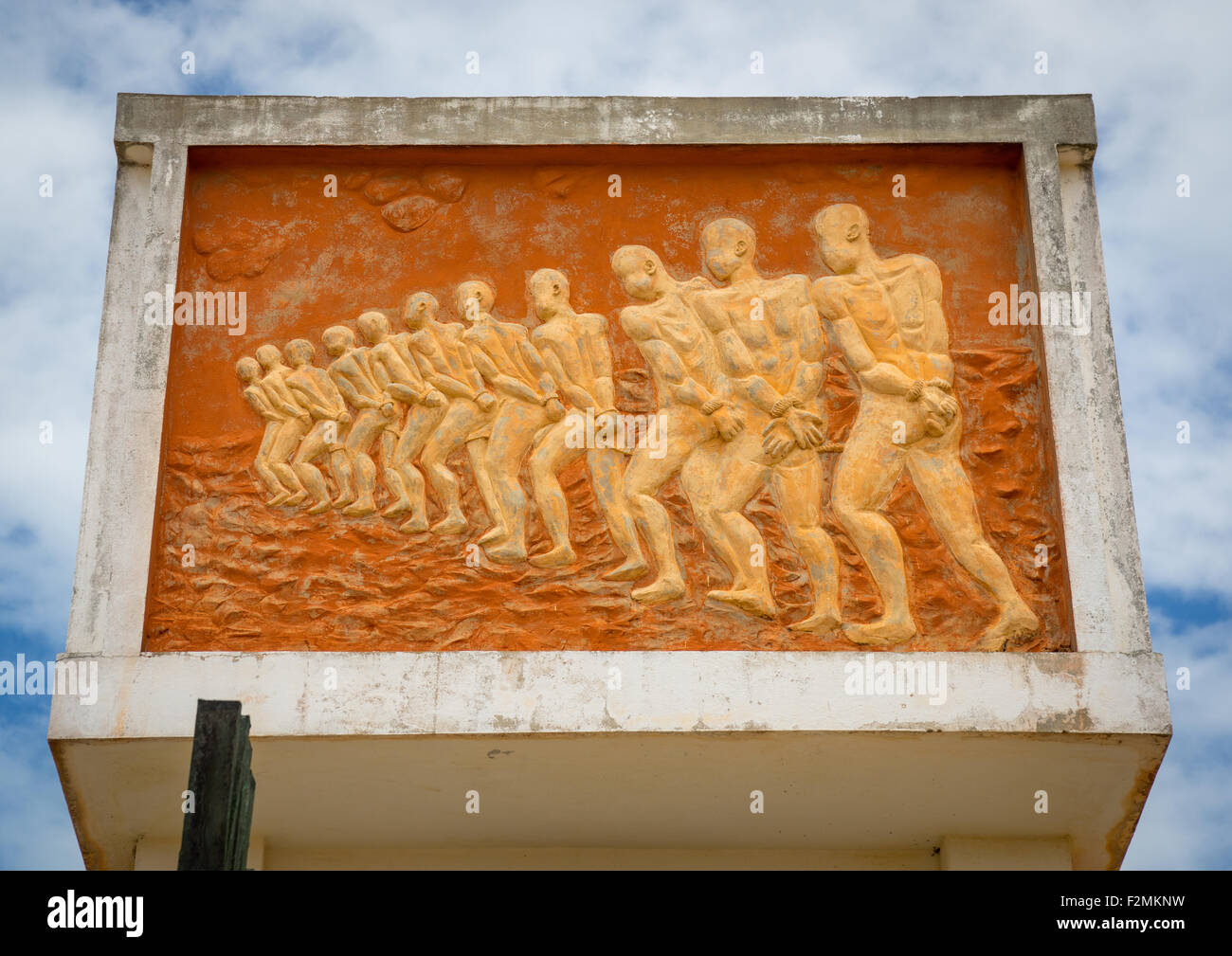 Le Bénin, en Afrique de l'Ouest, Ouidah, sur la porte de non retour, le major port esclave durant transatlantique des esclaves Banque D'Images