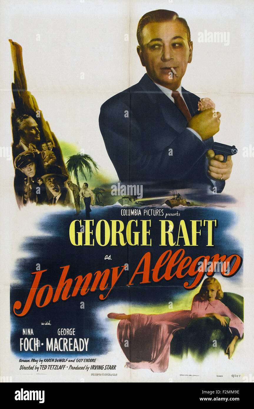 Johnny Allegro 01 - Affiche de film Banque D'Images