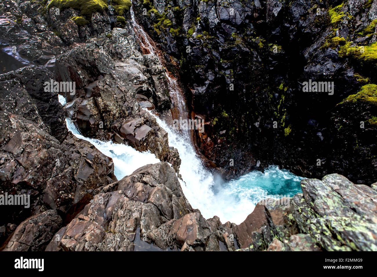 L'Islande cascade, Banque D'Images