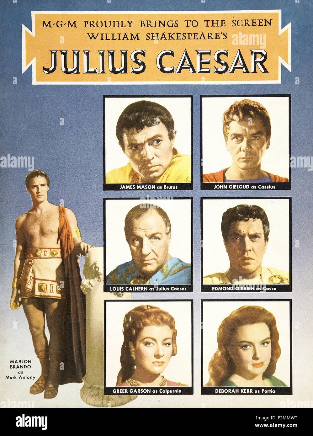 Jules César (1953) 05 - l'affiche de film Banque D'Images