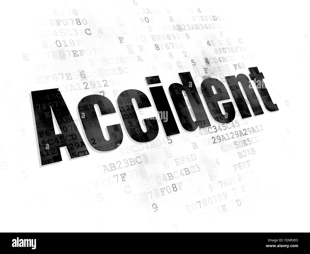 Concept d'assurance : Accident sur l'arrière-plan numérique Banque D'Images Concept d'assurance : Accident sur l'arrière-plan numérique Banque D'Images