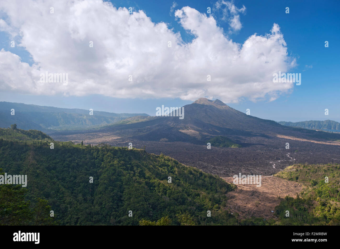 Lac Batur, Bali Banque D'Images