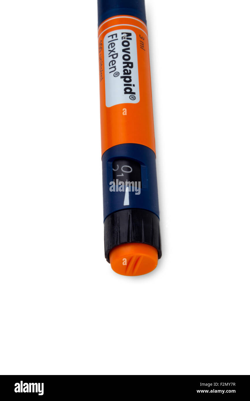NovoRapid FlexPen stylo à insuline seringue Photo Stock - Alamy