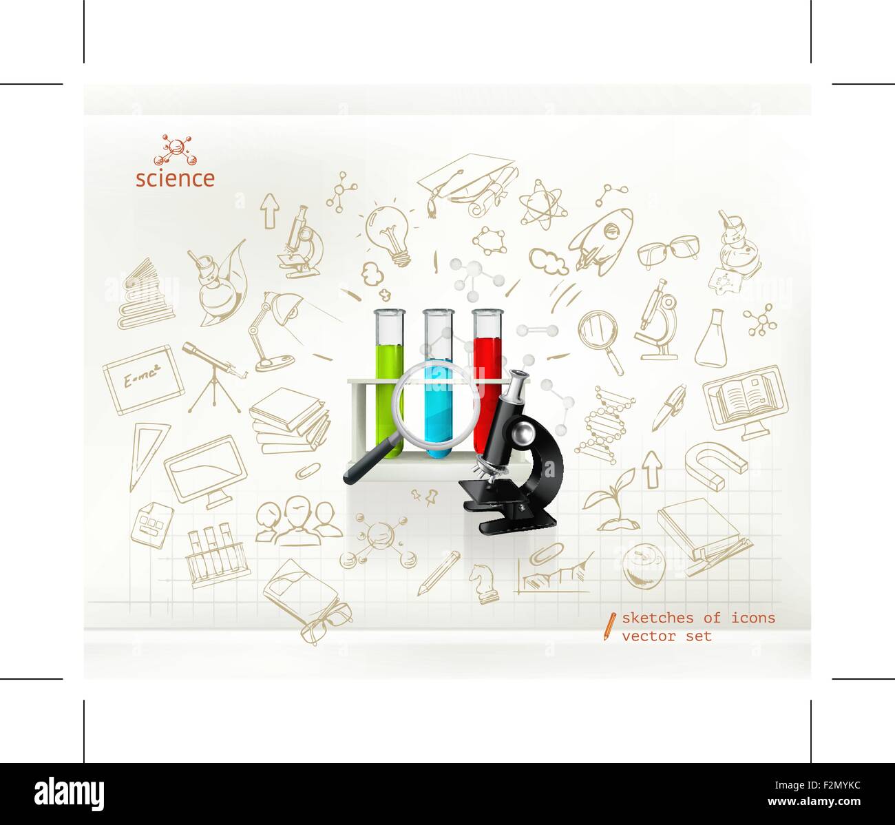 La science, vecteur d'infographies Illustration de Vecteur