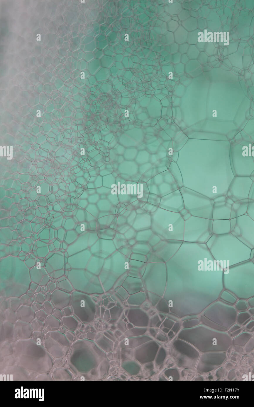 Bulles Spheric gros plan extrême. Banque D'Images