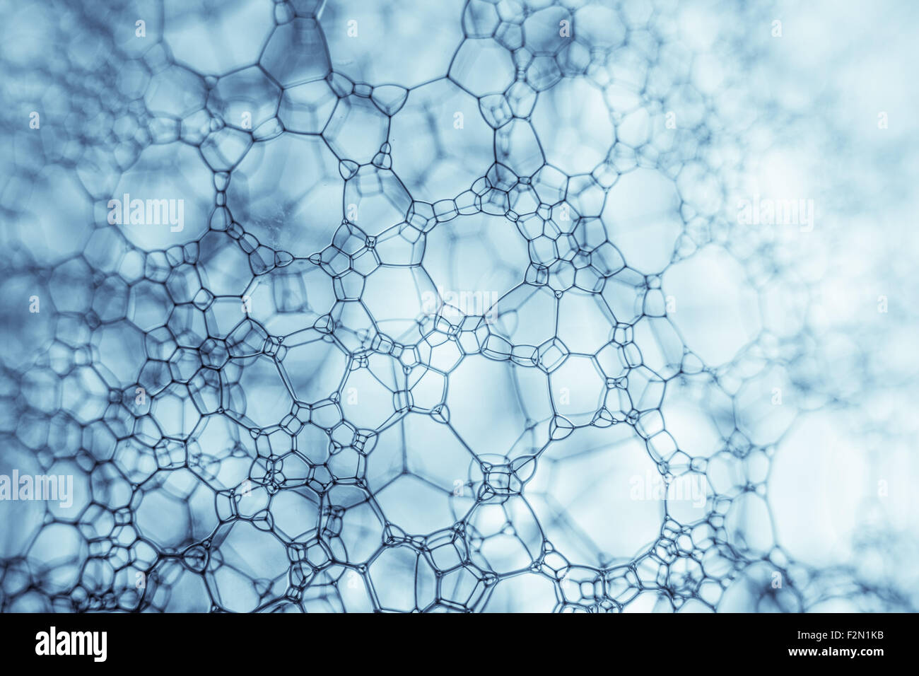 Bulles Spheric gros plan extrême. Banque D'Images