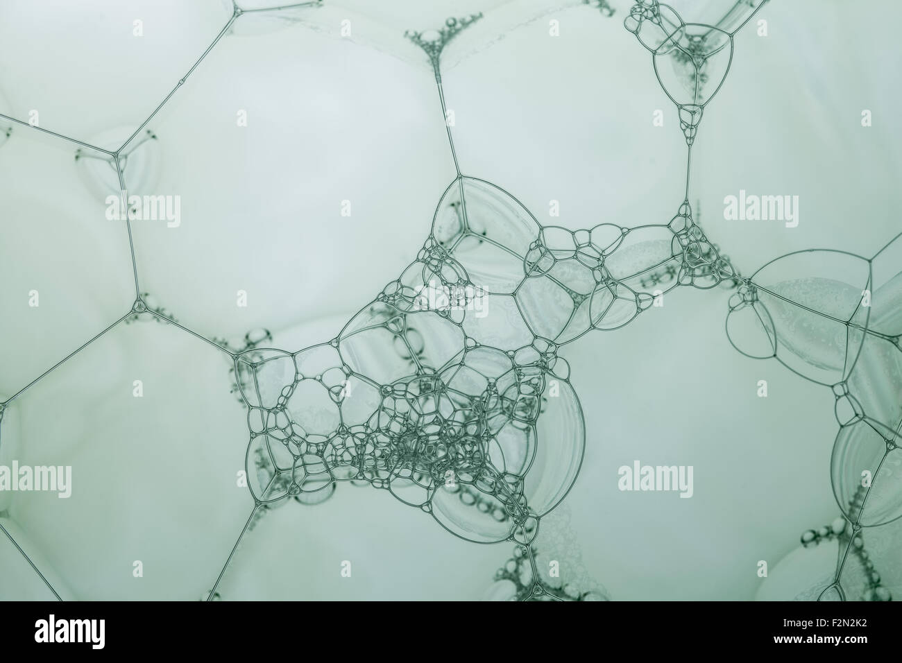 Créer des bulles de savon sphérique modèle complexe Banque D'Images