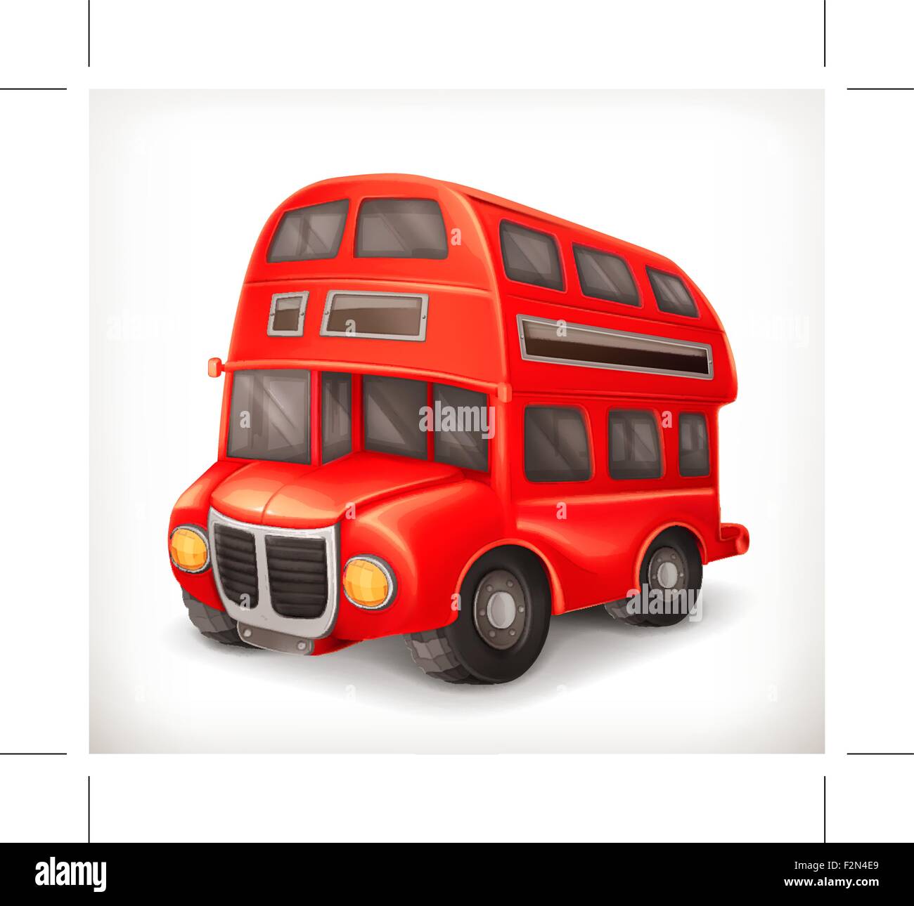 Bus à impériale rouge, vector illustration Illustration de Vecteur