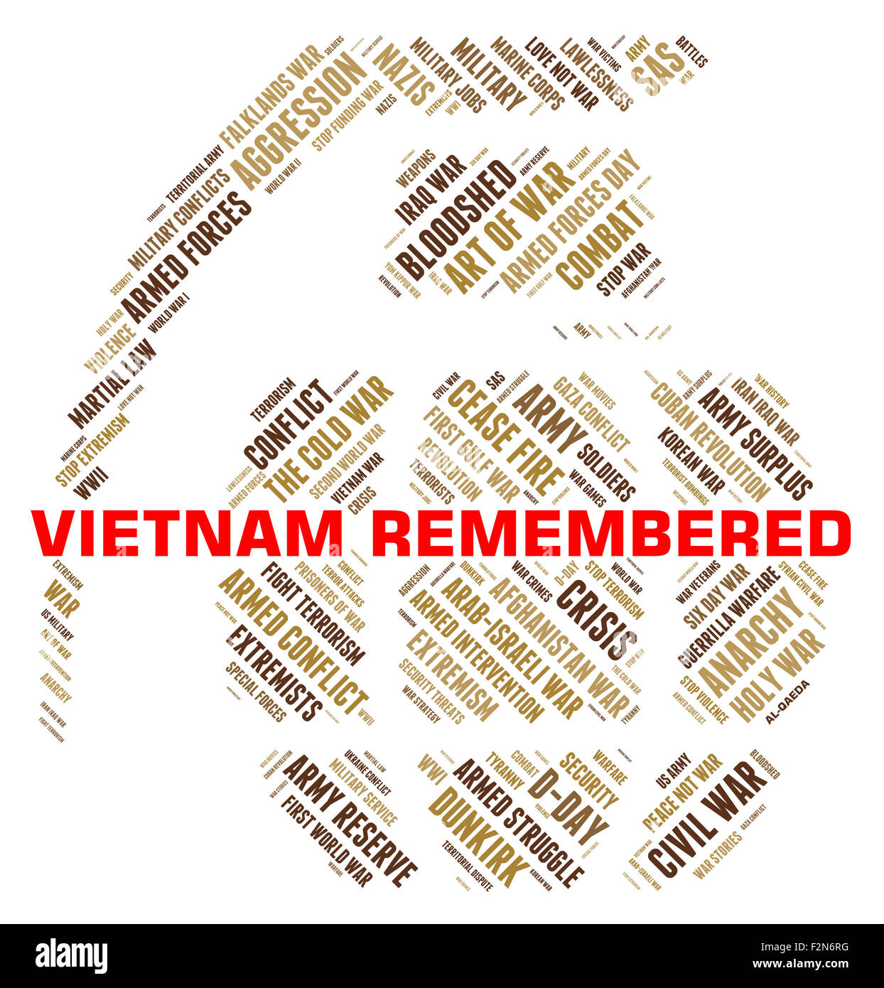 Vietnam Signification Souvenir Deuxième Guerre d'Indochine et de l'armée vietnamienne du nord Banque D'Images