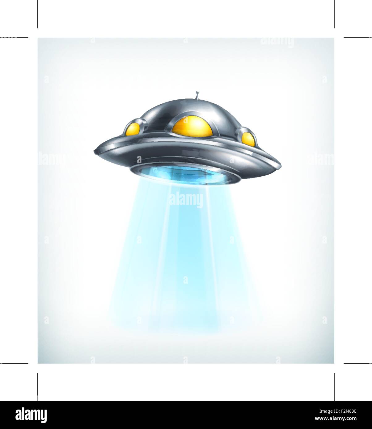 Icône de vecteur de UFO Illustration de Vecteur