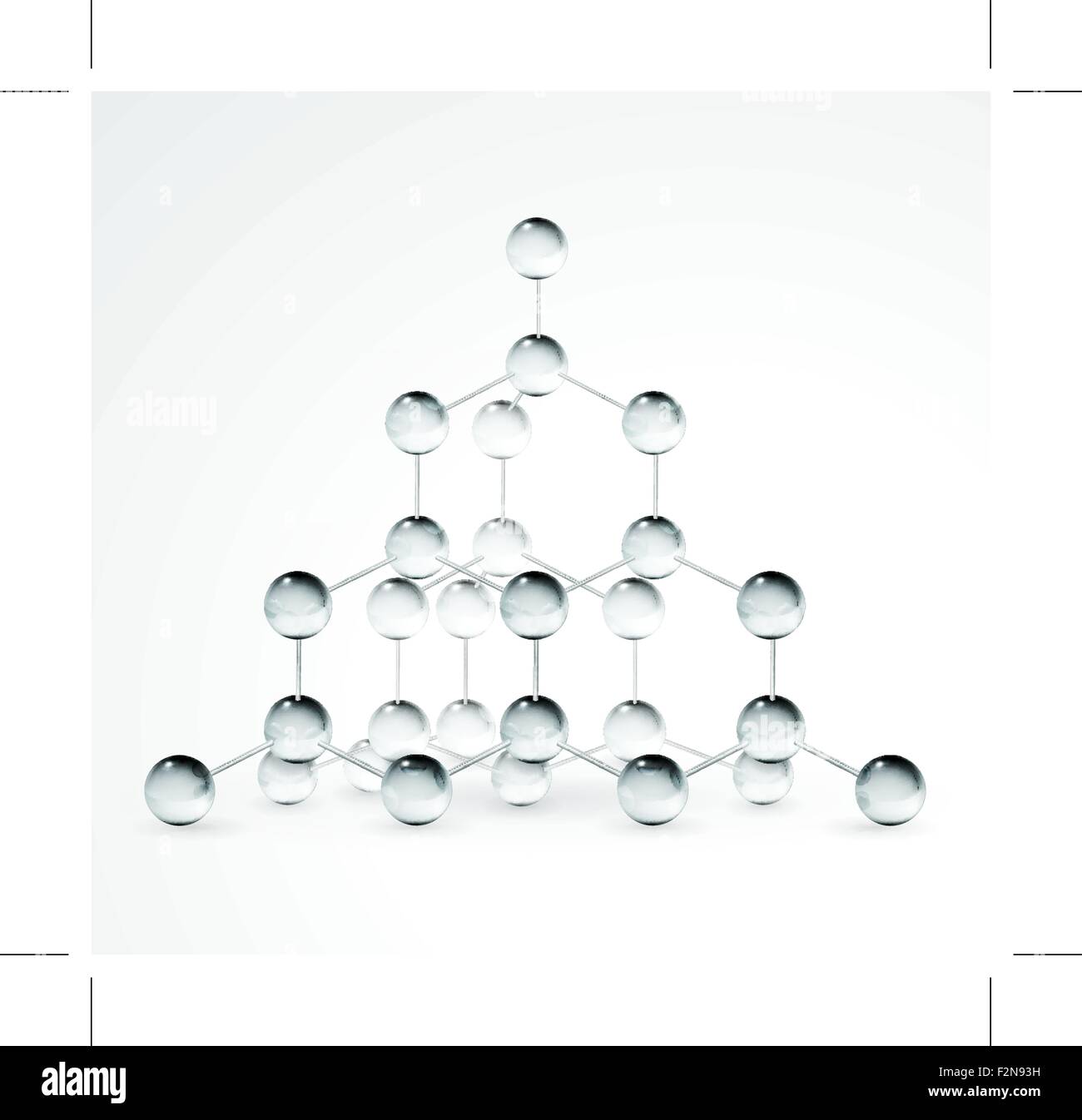 Structure cristalline, eps10 Illustration de Vecteur