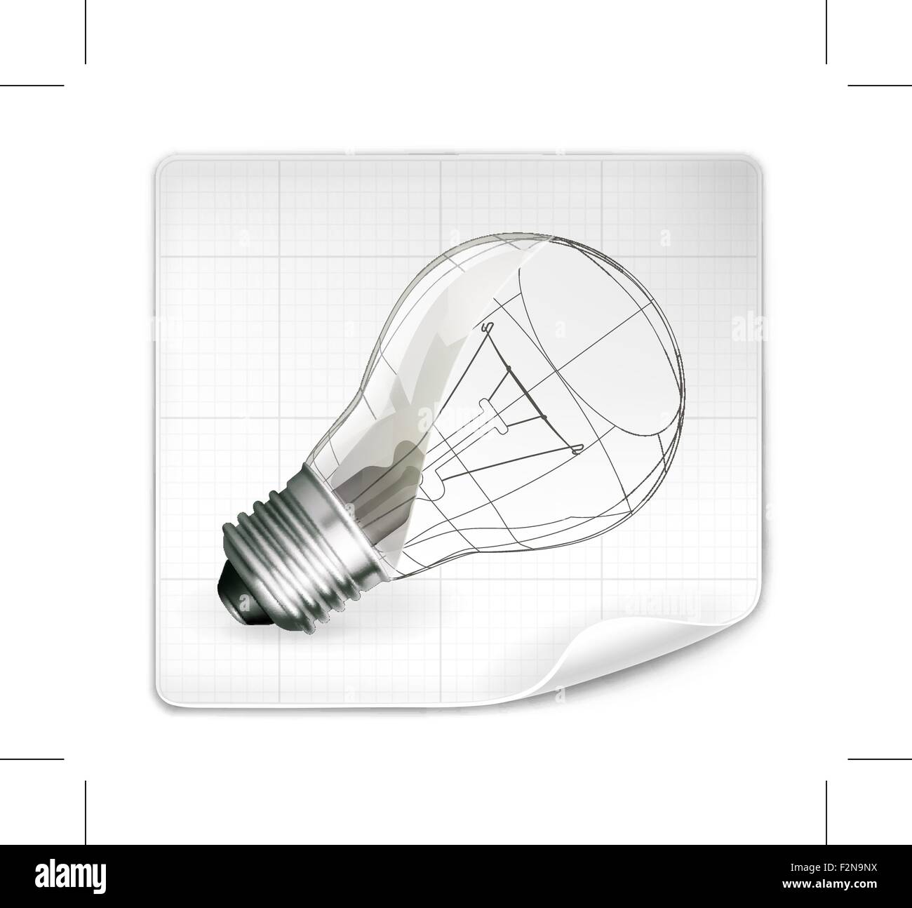 Dimensions de la lampe, vector Illustration de Vecteur