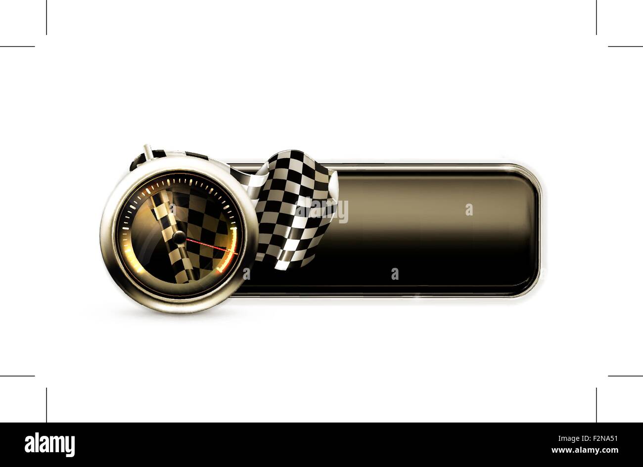 Bannière de course Illustration de Vecteur