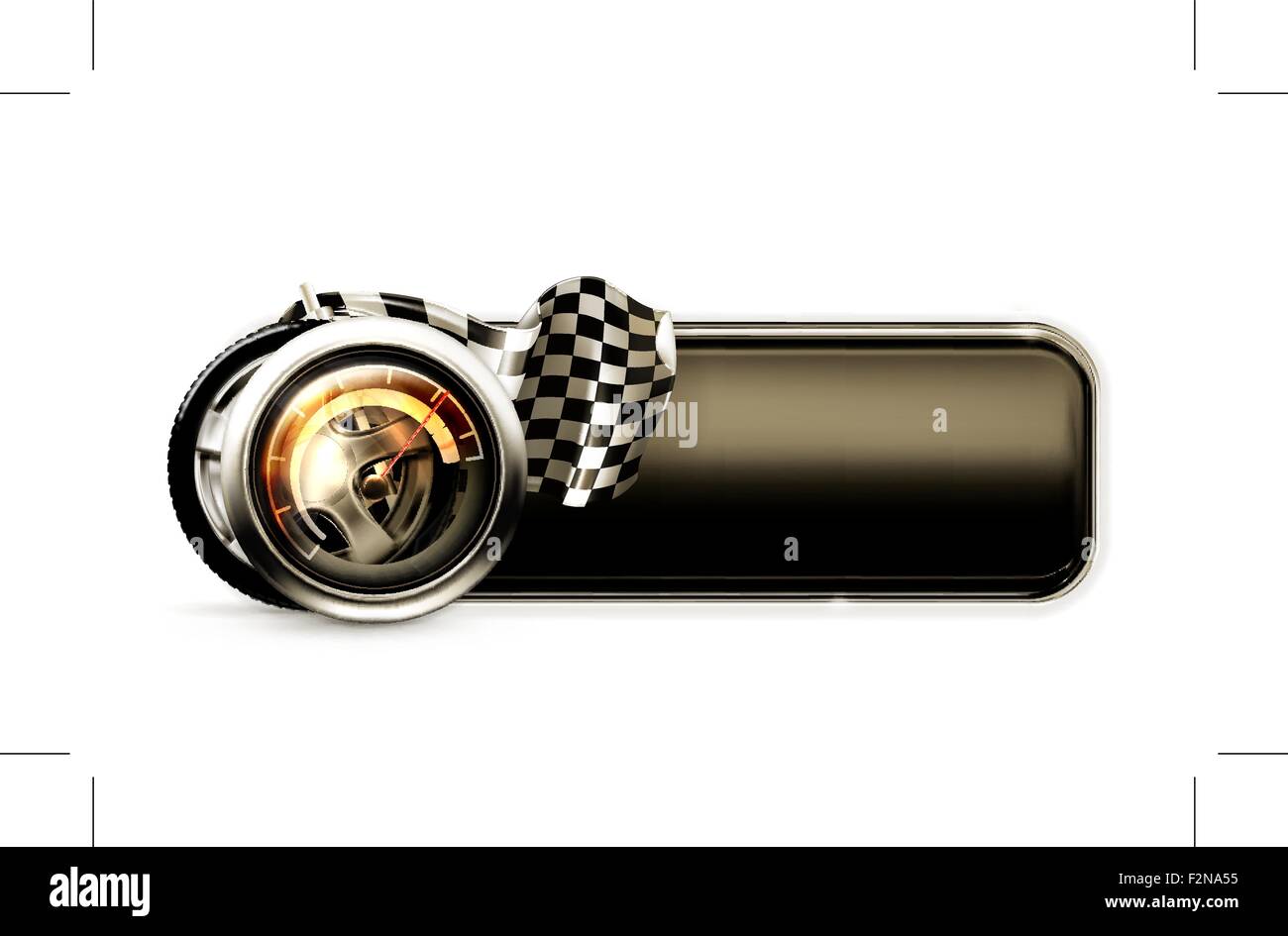 Bannière de course Illustration de Vecteur