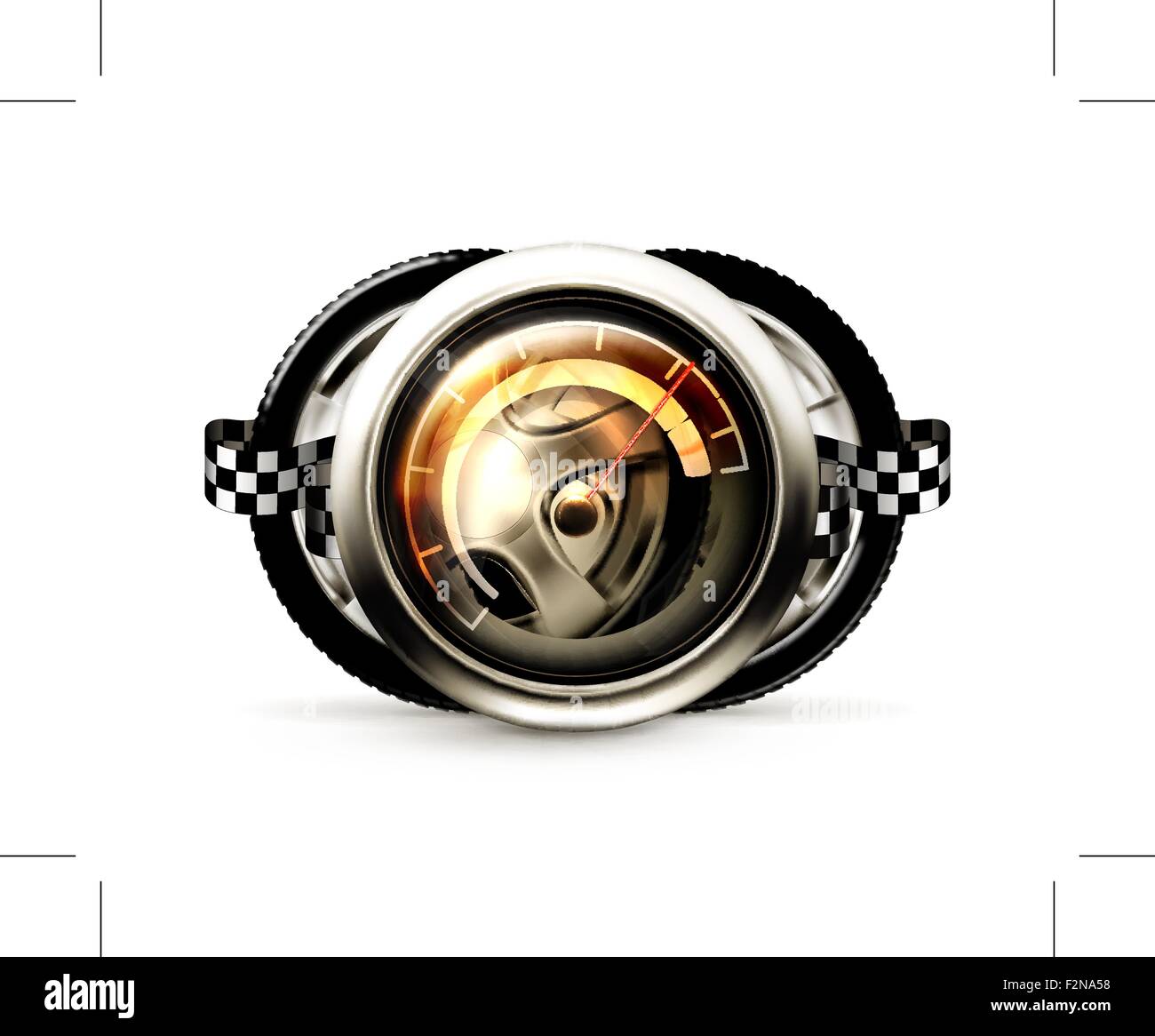 Bannière de course Illustration de Vecteur