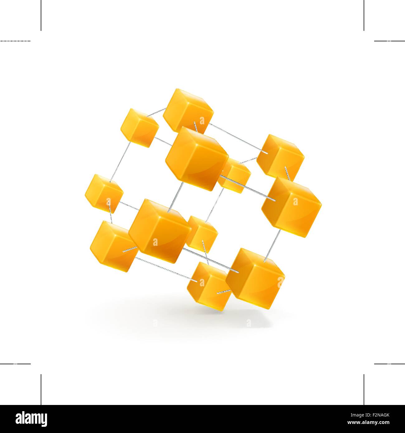 Structure de l'icône vecteur cubes Illustration de Vecteur