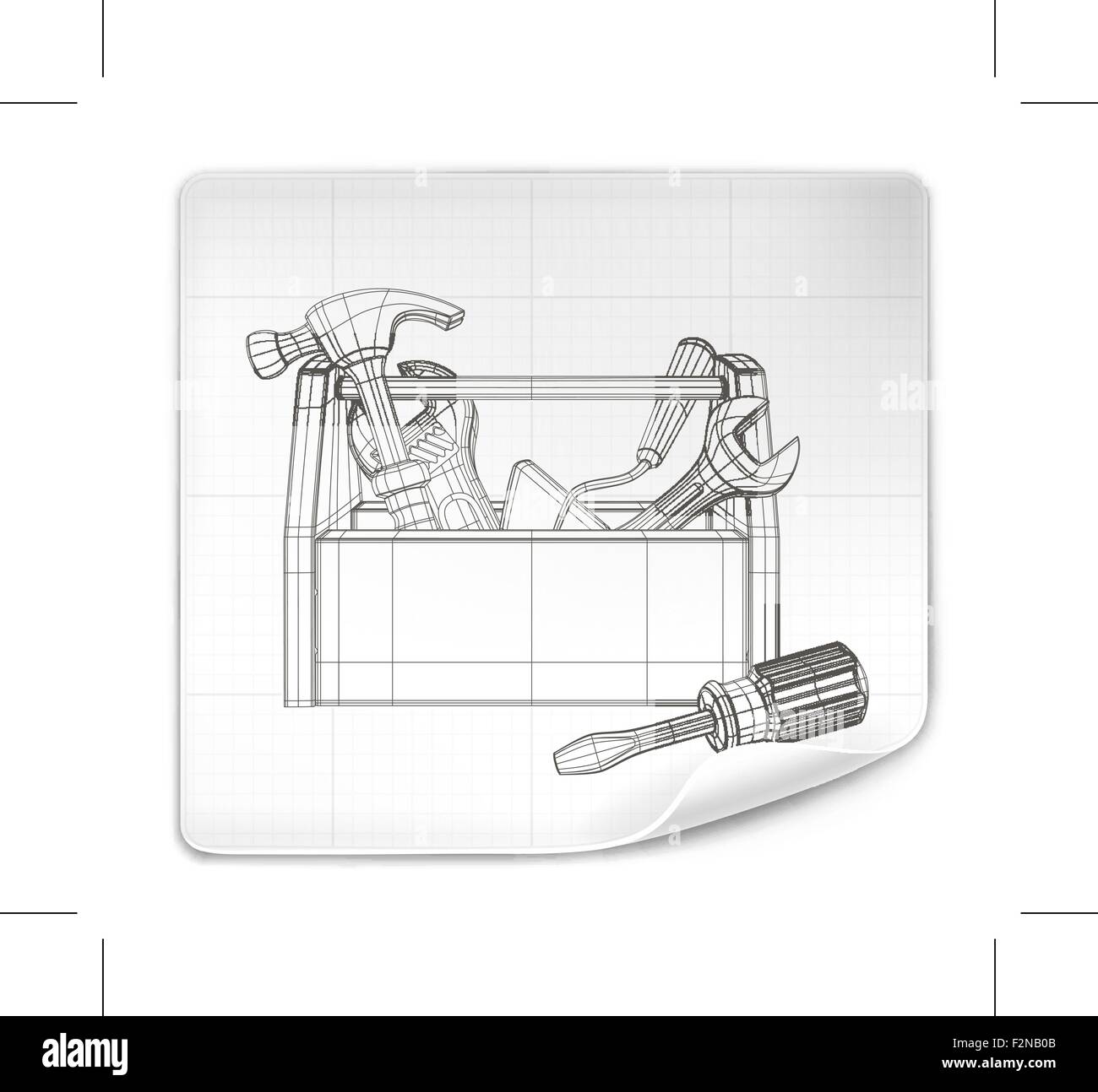Boite à outils dessin Banque de photographies et d’images à haute ...