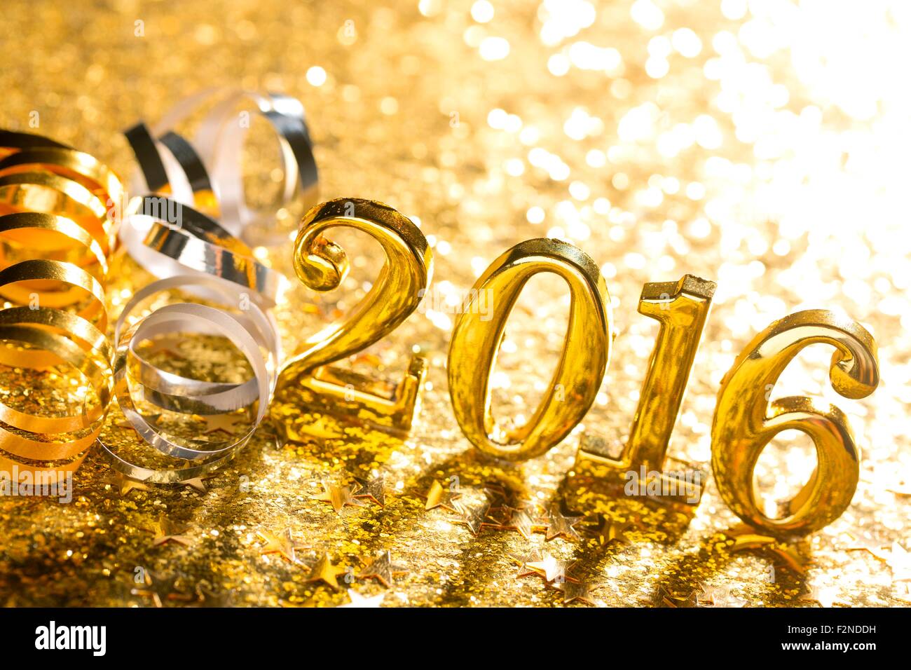Nouvelle année,décoration Gros plan sur 2016. Banque D'Images