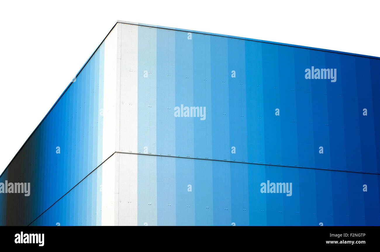 Détail de l'architecture moderne de verre bleu Banque D'Images