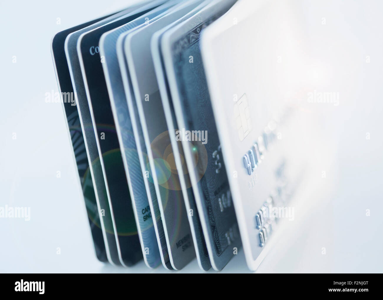 Close up de cartes de crédit Banque D'Images
