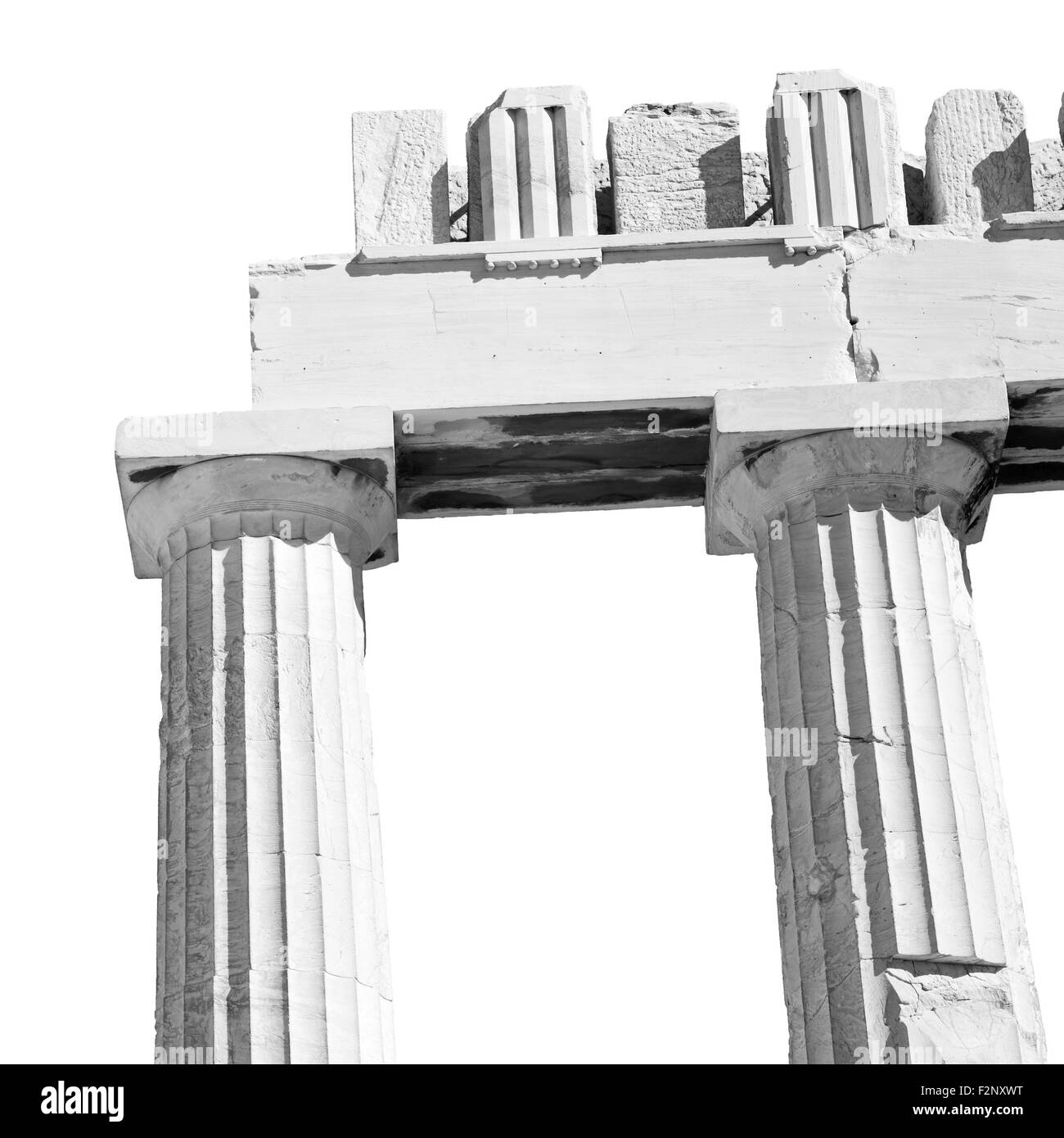 En Grèce, l'architecture ancienne et historique place parthénon athènes Banque D'Images