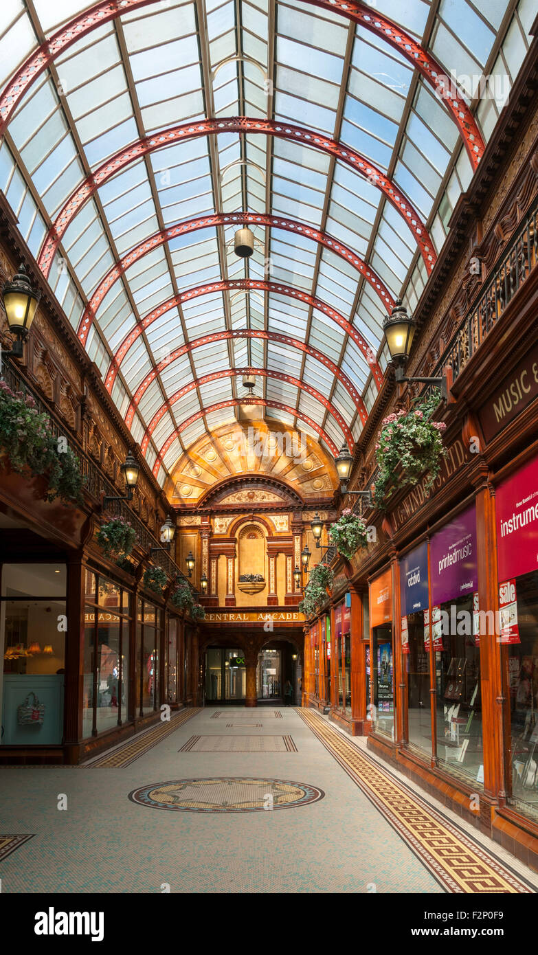 Arcade centrale, un Edwardian (1906) galerie marchande à Newcastle Upon Tyne, Tyne and Wear, England, UK Banque D'Images