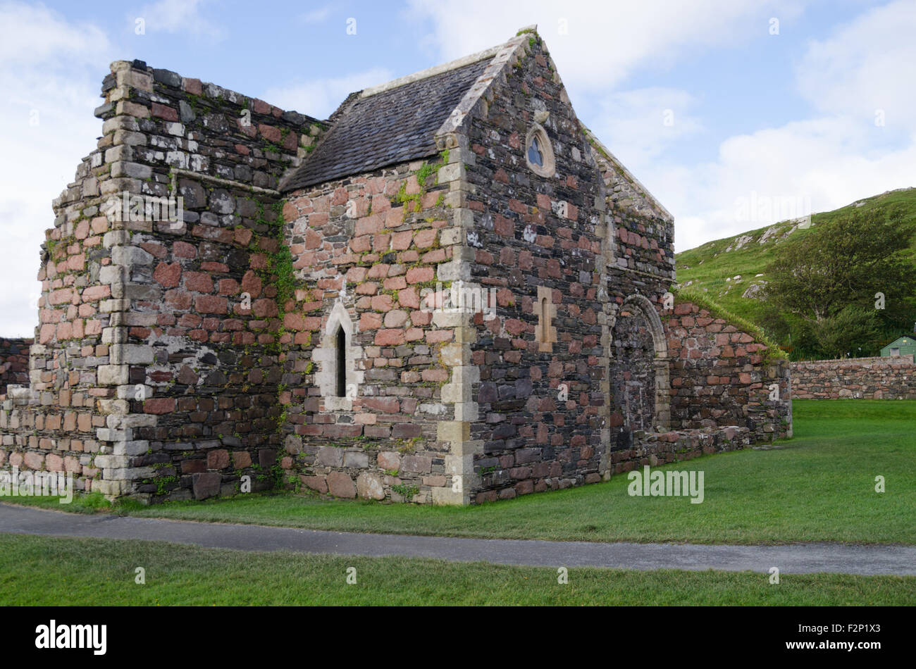 Couvent de Iona, l'île de Iona, Argyle et Bute, Ecosse Banque D'Images