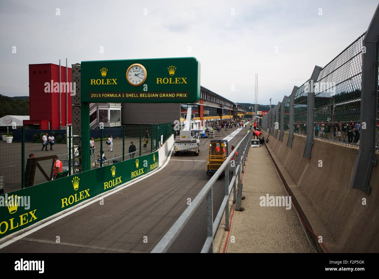 Formule 1 2015 Grand Prix de Belgique de Shell, Spa. Banque D'Images