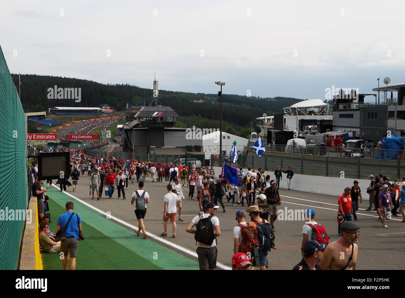 Formule 1 2015 Grand Prix de Belgique de Shell, Spa. Banque D'Images
