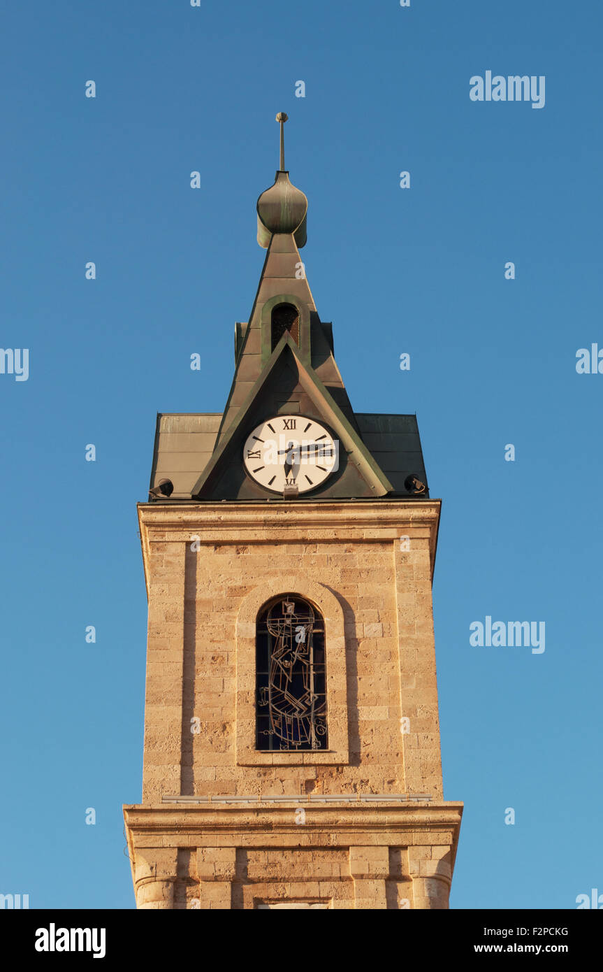 Tour de l'horloge à Jaffa, Haifa, Tel Aviv, Israël Banque D'Images
