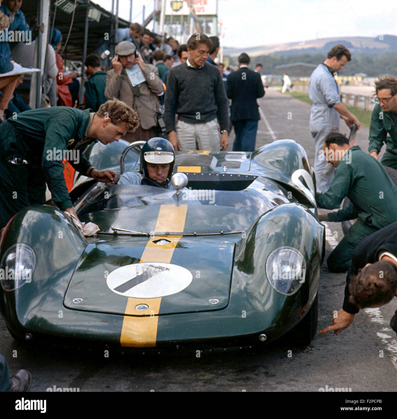 Jim Clark dans un Lotus 30 Tourist Trophy de Goodwood 1964 Banque D'Images