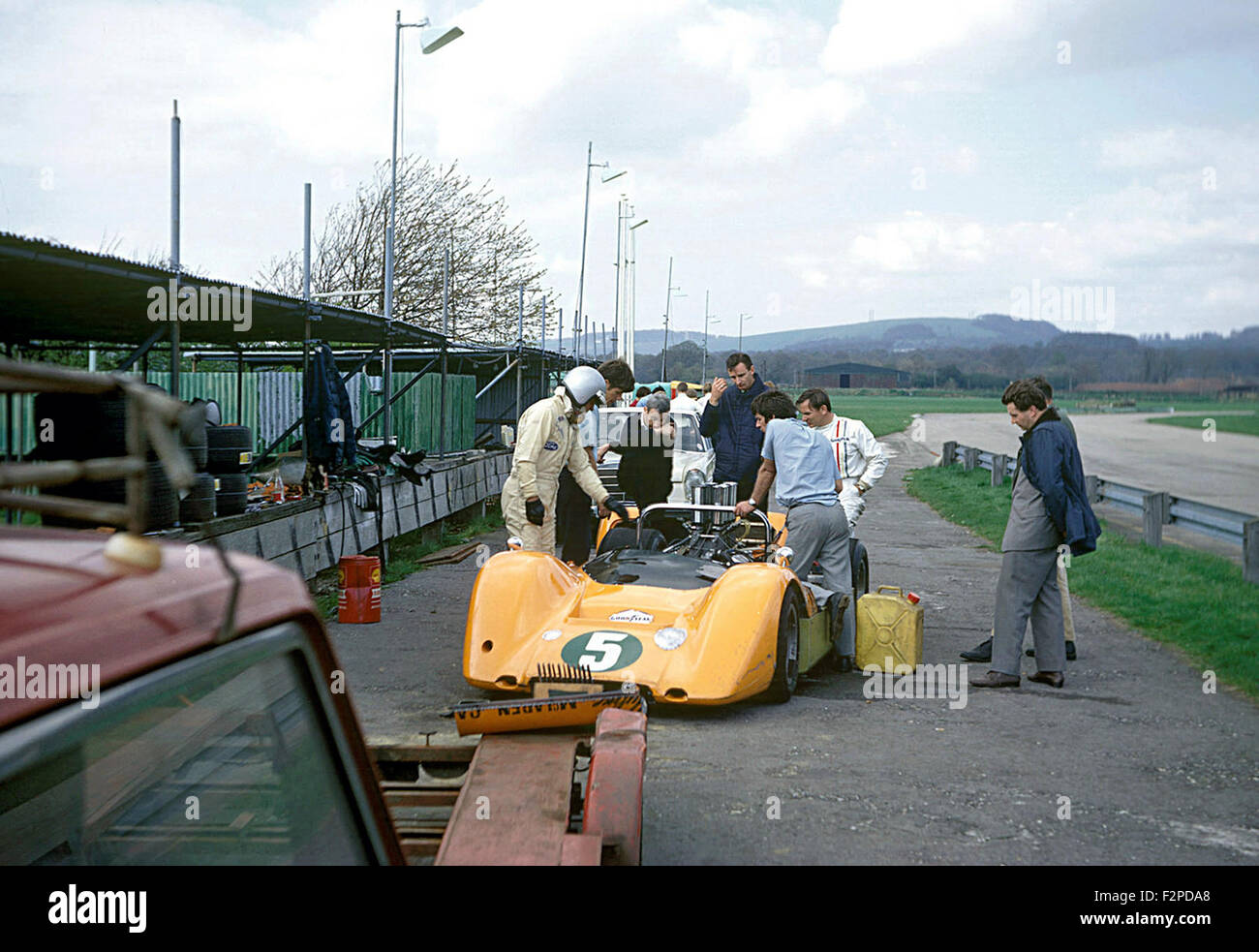 Les essais de McLaren à Goodwood 1967 Banque D'Images