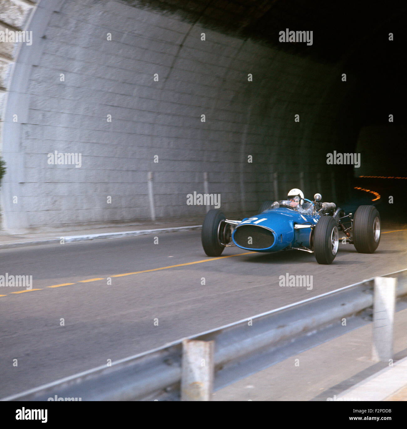 Guy Ligier dans une Cooper Maserati T81 au GP de Monaco 22 Mai 1966 Banque D'Images