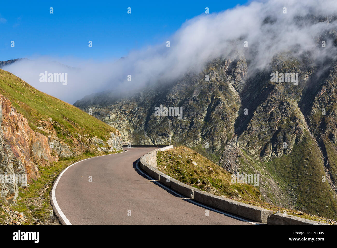 L'Italie, le Tyrol du Sud, vallée Passeier, col Timmelsjoch Banque D'Images
