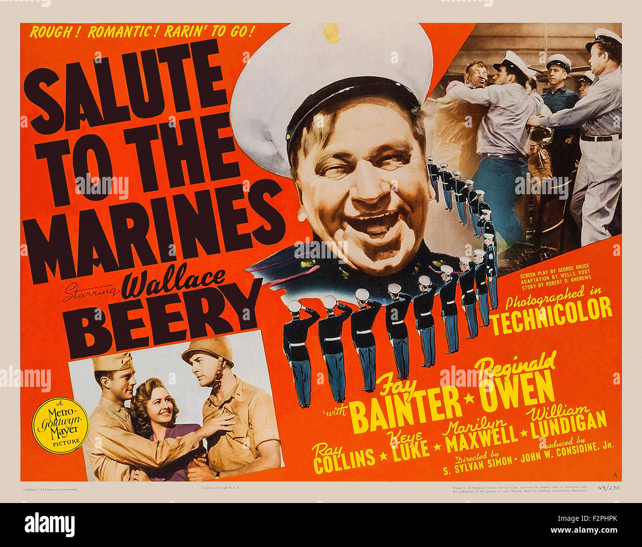 Salut à la marine américaine - Film Poster Banque D'Images