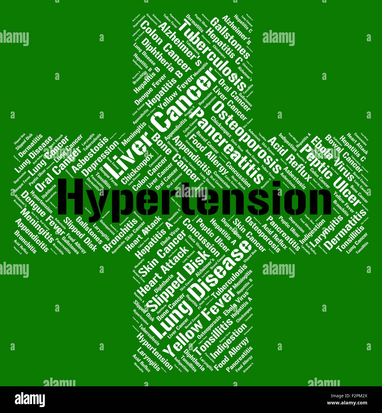 La signification de l'hypertension l'hypertension et une mauvaise santé Banque D'Images