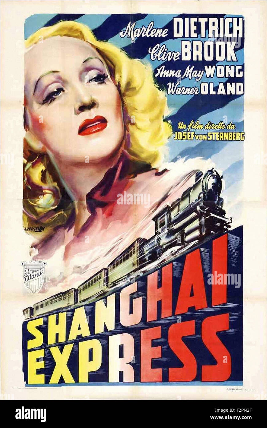 Shanghai Express - Film Poster Banque D'Images