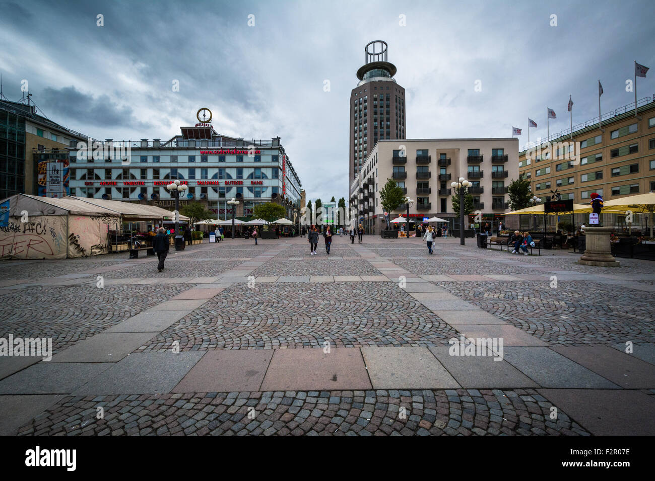 Dans Medborgarplatsen Södermalm, à Stockholm, Suède. Banque D'Images