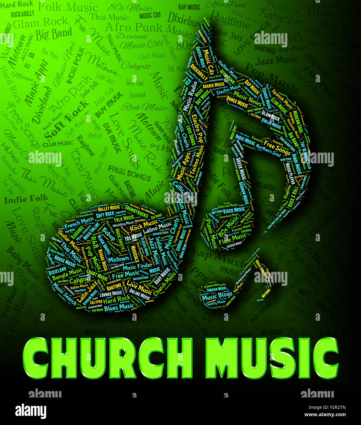 La musique d'église montrant la maison de l'adoration et la maison de Dieu Banque D'Images